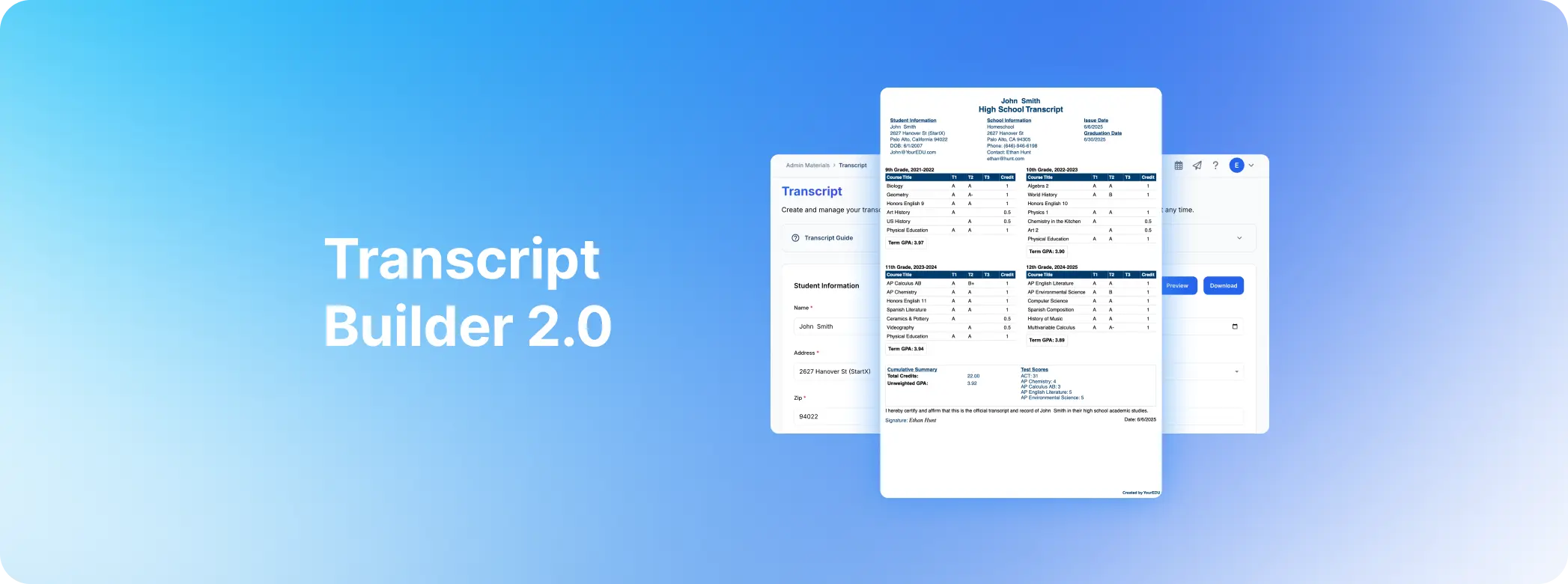 Transcript Builder 2.0