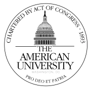 American University logo