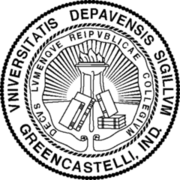 DePauw University logo
